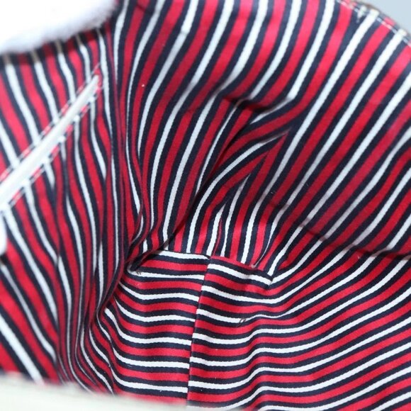 GUCCI Abbey Tote Bag Canvas Navy Gold 141472 Auth - Picture 14 of 16